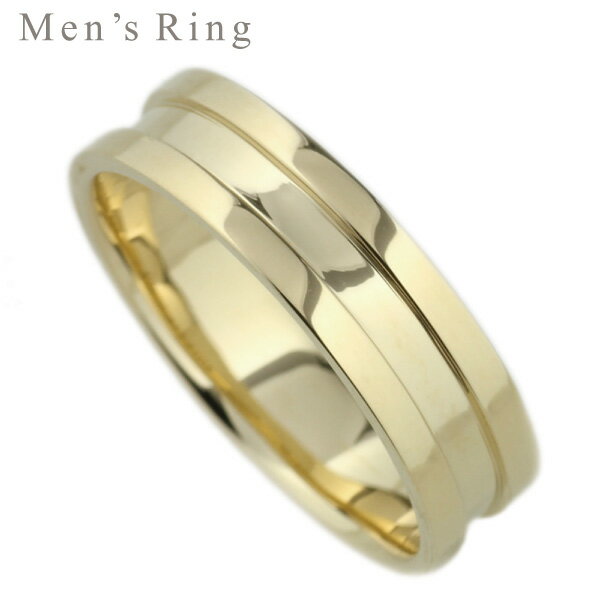 【大決算セール P10倍】k18 ゴールド メンズリング 地金リング 結婚指輪 k18ゴールド プレゼント マリッジリング 誕生日