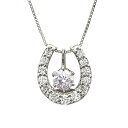 馬蹄 プラチナ ダイヤネックレス ホースシュー 3way ペンダント 0.40ct pt900 お守り 誕生日 プレゼント ボーナスセール