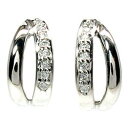 【10%OFF 500円OFFクーポン】シンプルピアス プレゼント k18ホワイトゴールド 天然ダイヤモンド 結婚記念 誕生日 ゴールド ギフト 誕生石 パワーストーン サマーセール