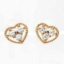 【10%OFF 1500円OFFクーポン】18k k18ゴールド ハートピアス プレゼント シンプル ピンクゴールドk18 天然ダイヤモンド ギフト 結婚記念 誕生日 ゴールド 誕生石 パワーストーン 父の日