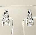 【10%OFF 楽天スーパーSALE】ダイヤピアス ダイヤ 0.18ct k18WG フープピアス 天然ダイヤモンド 誕生日 プレゼント ギフト ゴールド 父の日(4)