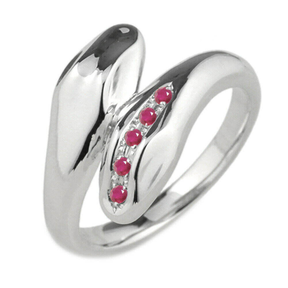 Ruby - 【10%OFF】ヘビ スネーク へび 蛇 指輪 ルビー レディースリング k10 10k 10金 ゴールド 誕生日 プレゼント 父の日 父の日