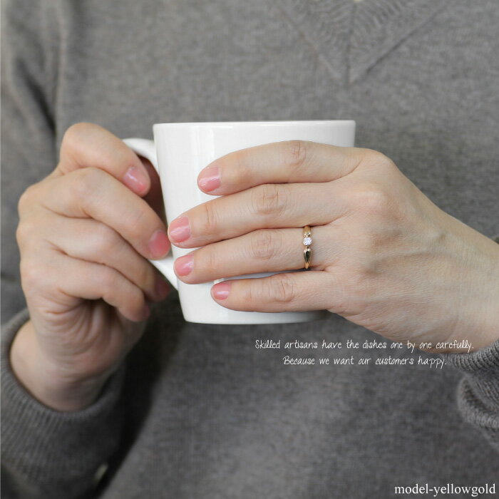 【P10倍 お買い物マラソン】リング レディース 一粒ダイヤモンド 一粒石 シンプル ピンキーリング 引っかかりなし 爪なし 普段使い k10 k10 ゴールド 結婚指輪 刻印 記念日 誕生日 ギフト プレゼント ホワイトデー