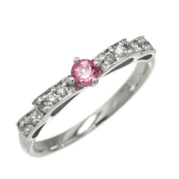 【P10倍 500円OFFクーポン】プラチナ900 ピンクサファイア 誕生石 リボンリング レディース ギフト 誕生日 プレゼント ゴールド バレンタイン