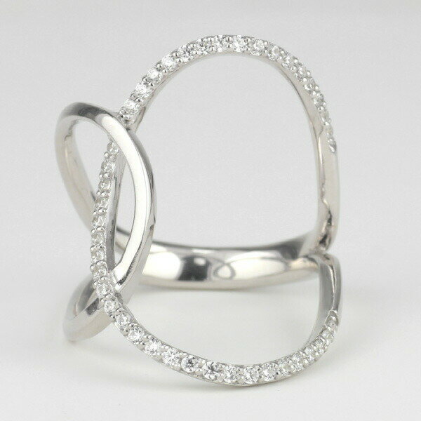 プラチナ900 ダイヤモンド オーバルフレーム オープンリング 指輪 刻印 レディース エタニティ Pt900 大人 上品 ワイドリング ボリュームリング 大ぶり 人気 シンプル 誕生日 記念日 プレゼント 母の日