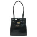 YVES SAINT LAURENT イヴ・サンローラン ショルダーバッグ エナメル ブラック【中古】 レディース