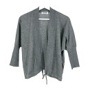 JIL SANDER ジルサンダー 7分袖 ニット カーディガン カシミヤ/シルク グレー【中古】 レディース