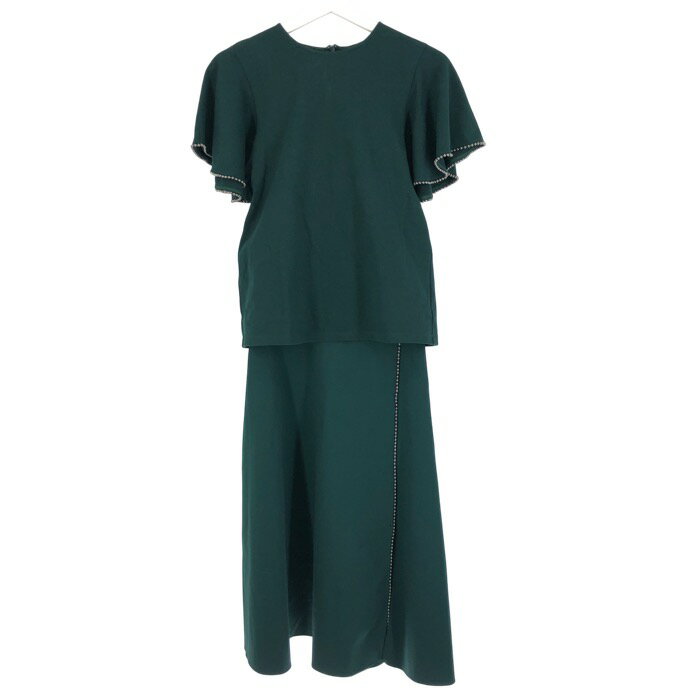 LE CIEL LEU ルシェルブルー セットアップ グリーン【中古】 レディース