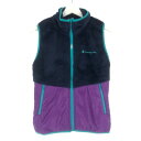 チャンピオン Champion ジップベスト スクリプトロゴ Sサイズ CW WG602 ネイビー【中古】【新品同様】【美品】