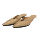 エルメス HERMES サンダル ミュール ステッチポインテッドトゥ サイズ35 22cm相当 ベージュ【中古】(4)