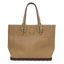 クリスチャンルブタン Christian Louboutin KABIKER カバイカートート ショルダーバッグ トートバッグ ブラウン系【中古】【美品】