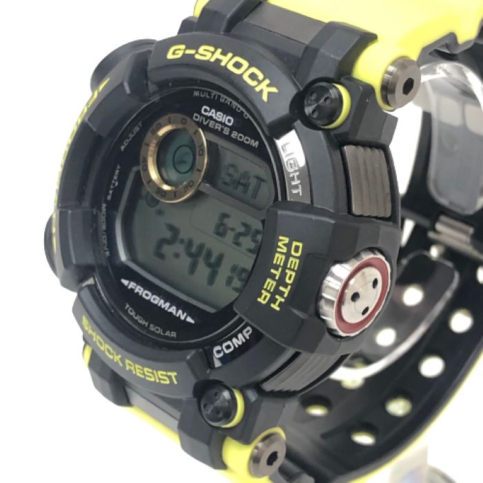 カシオ CASIO G SHOCK Gショック FROGMAN フロッグマン 海上保安制度創設70周年 記念モデル コラボレーションモデル 海上保安庁 タフソーラー 腕時計 クオーツ GWF D1000JCG 9JR【中古】【新品同様】【美品】