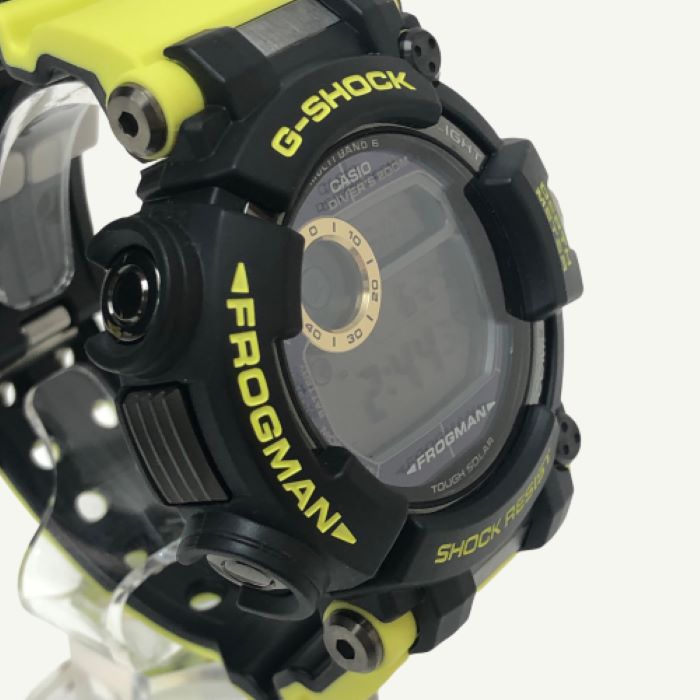 カシオ CASIO G SHOCK Gショック FROGMAN フロッグマン 海上保安制度創設70周年 記念モデル コラボレーションモデル 海上保安庁 タフソーラー 腕時計 クオーツ GWF D1000JCG 9JR【中古】【新品同様】【美品】