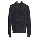 ポロ ラルフローレン POLO RALPH LAUREN 長袖ニット セーター ハーフボタン M ブラック【中古】【新品同様】【美品】