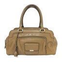 トッズ TODS ハンドバッグ ブラウン【中古】