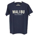 ロンハーマン Ron Herman HOLLYWOOD TO MALIBU フェルトワッペン付き Tシャツ 半袖 M ネイビー【中古】【新品同様】【美品】