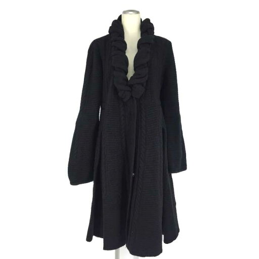シェルヴィーノ ストリート Scervino Street ニットコート サイズ42 M相当 ブラック【中古】【新品同様】【美品】 シェルヴィーノ ストリート Scervino Street ニットコート サイズ42 M相当 ブラック【中古】【新品同様】【美品】