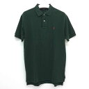 ポロ ラルフローレン POLO RALPH LAUREN 半袖ポロシャツ M グリーン【中古】【新品同様】【美品】