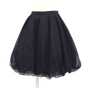 フォクシー FOXEY スカート Pudding 2019年 40328 ブラック サイズ38 S相当【中古】【美品】