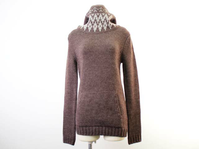 フルーツケイク FRUIT CAKE ウールプルオーバー 茶色 中古 新品同様