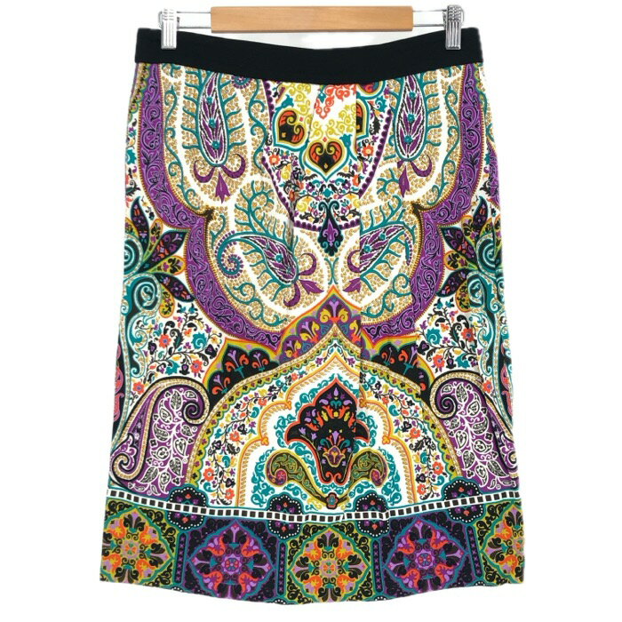 ETRO ペイズリー ニット スカート マルチカラー 楽天市場】エトロ スカート 中古の通販