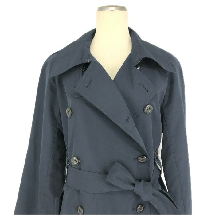 Motomachi Zeller 元町ゼラール トレンチコート ネイビー【中古】 レディース