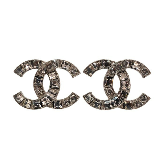 Rakuten - CHANEL シャネル ココマーク ピアス ラインストーン シルバー 15P刻印【中古】レディース
