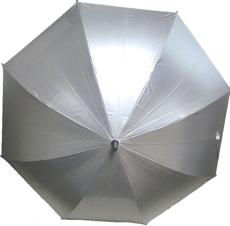 ゴルフ祭 グラスファイバー傘 商品名　：オリジナルパラソル 品　番　：PARASOL カラー　：シルバー サイズ　：65cm サッカー観戦に欠かせない日よけ傘 日焼け対策や熱中症対策に如何でしょうか？ ・オリジナルデザイン傘を作りたい方はこちら ★☆他のアスリートチャレンジ商品も見てみる☆★