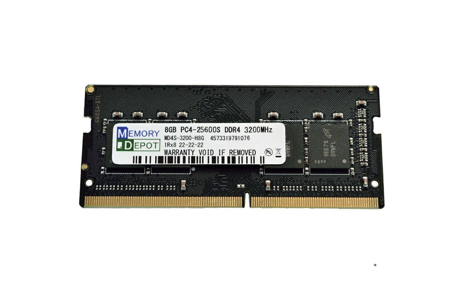 8GBPC4-25600 DDR4-3200 8chip 260pin SODIMM PCメモリー 【相性保証付】 番号付メール便発送 送料込