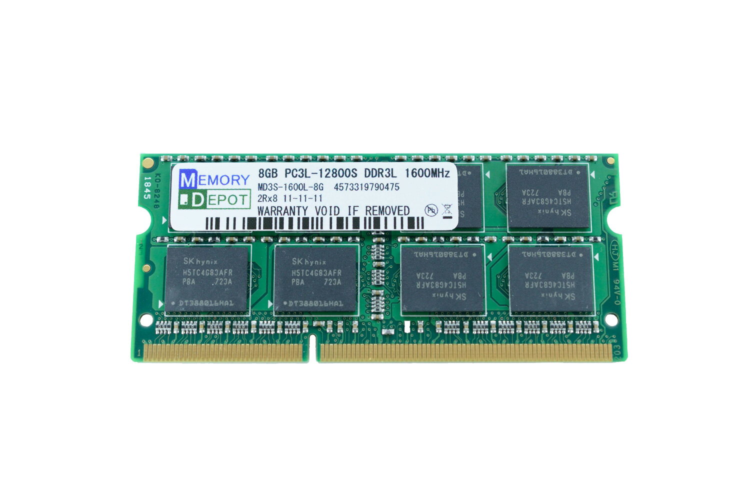 8GB PC3L-12800 DDR3L 1600 204pin SODIMM PCメモリー 【相性保証付】 番号付メール便発送 送料込