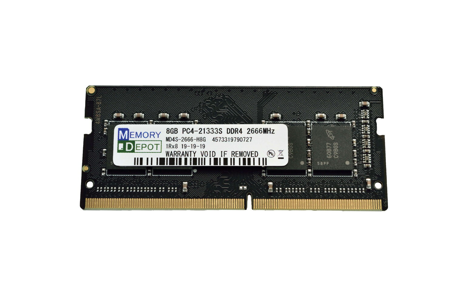 8GB PC4-21333 (PC4-21300) DDR4 2666 8chip 260pin SODIMM PCメモリー 【相性保証付】 番号付メール便発送 送料込