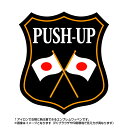 腕立て伏せエンブレム(push-up)日本国旗デザイン！世界大会や五輪 日本代表応援ワッペン