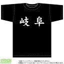 岐阜Tシャツ(綿T-shirt：ブラック)