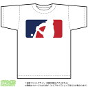 アメカジ・メジャー風 野球Tシャツ(DryT-shirt:白)(4)