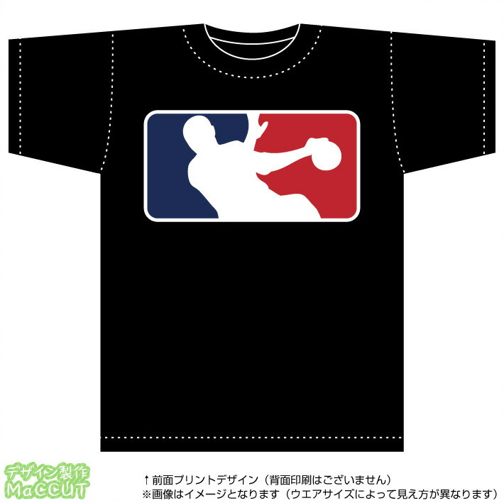 MLBロゴ風 ハンドボールTシャツ(綿100