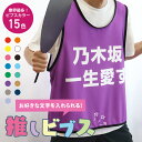 【1枚から製作可能/全15色】推しビブス 名入れ ビブス 推しカラー メンカラ 推し活 推しごと 応援 ライブ フェス イベント 現場 グッズ キッズ ジュニア...