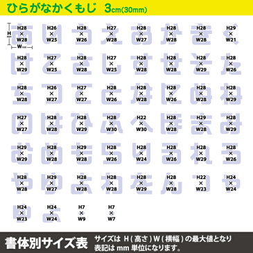 入園・入学時の名入れにぴったり！ひらがなアイロンワッペン(まるもじ・かくもじ)3cm