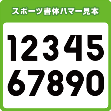 DM便対応!!アイロン数字ワッペン(スポーツ15cmサイズ)