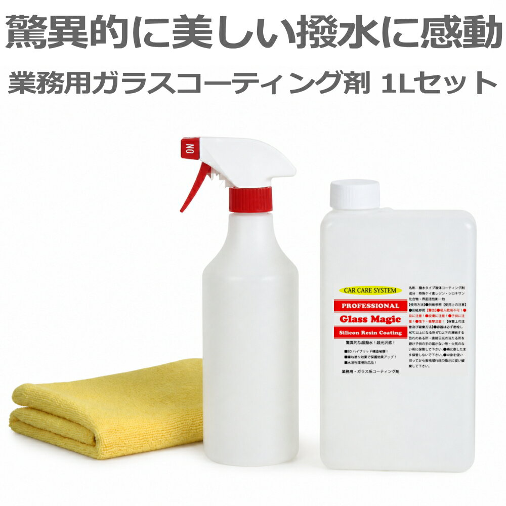 ガラスコーティング 車 コーティング剤 業務用 簡単施工 スプレー ボディ 超撥水 自動車 ガラス系 カーコーティング メンテナンス 洗車 ボディーコーティング 洗車用品 水垢 WAX ポリマー グラスマジック 