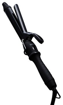 【ポイント10倍】SALONIA マイナスイオン ヘアアイロン セラミックカールアイロン 25mm SL-008 ブラック ポスカ付
