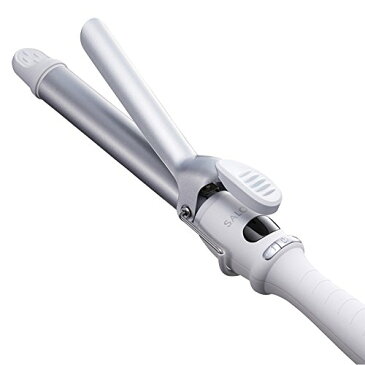 【ポイント10倍】SALONIA マイナスイオン ヘアアイロン セラミックカールアイロン 25mm SL-008 シルバー ポスカ付