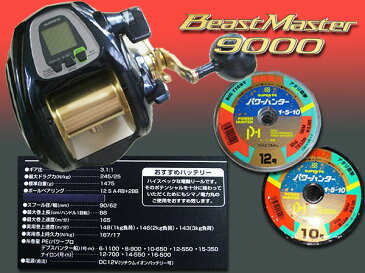 ビーストマスター 9000 PEライン付 (10・12号選択)