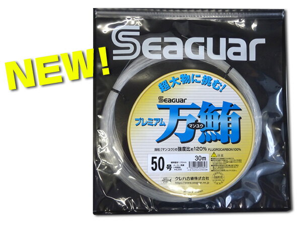 　 超大物に挑む!　大物釣り専用リーダーがシーガーブランドで登場! 万鮪に比べ、引張強度が約20%アップした大物釣り専用のフロロカーボンラインです。 大物釣り専用　リーダー・ハリス　安心度　200% 詳細 ★商品名 シーガープレミアム万鮪　...