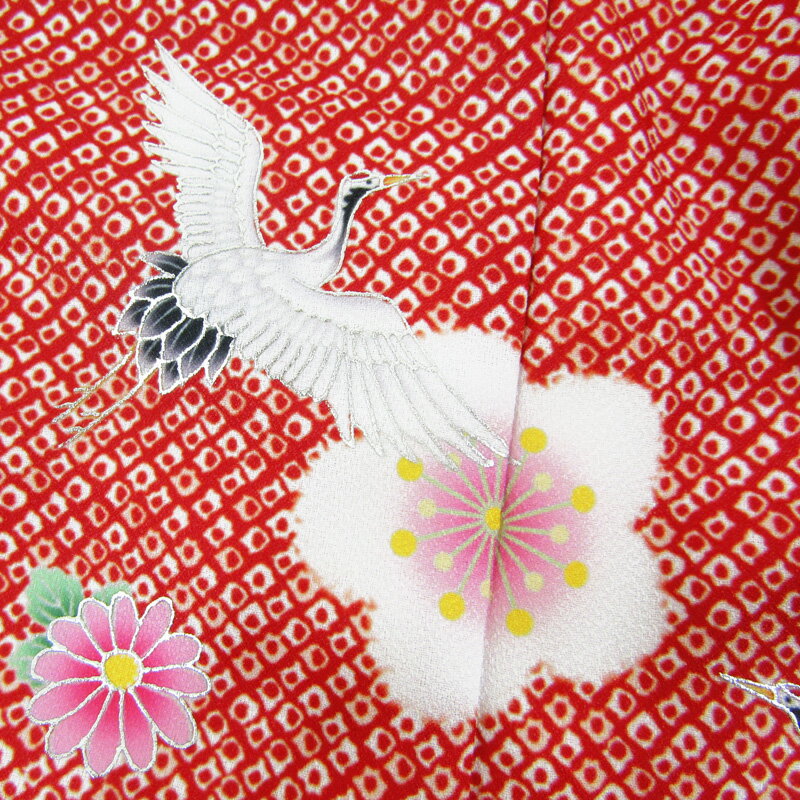 ［送料込み］七五三女の子3歳被布コート日本製 jhi24赤 3