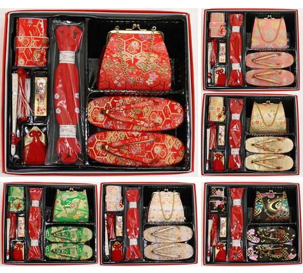 [送料込み]七五三女の子7歳箱セコ7点セットdhk6色