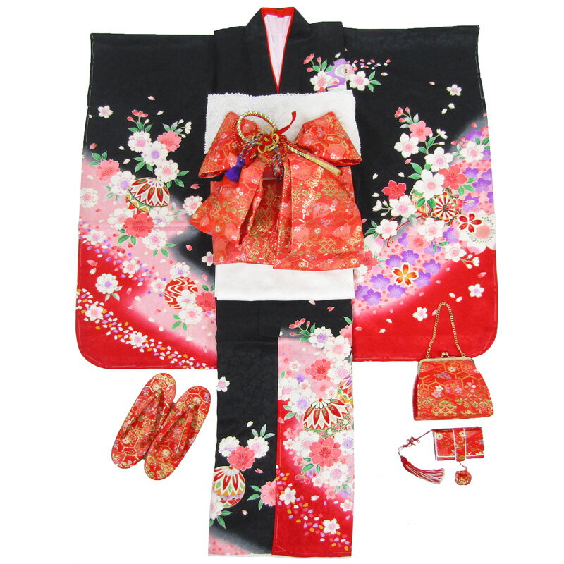 [送料込み]七五三女の子7歳着物20点セット正絹asai25