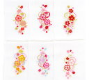 【ネコポス300円可】七五三女の子桜柄刺繍半衿targ01-06