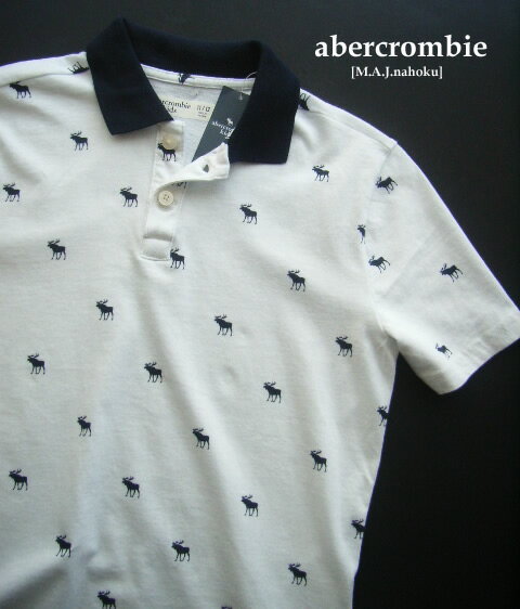 2244新品★アバクロンビー abercrombie★ロゴロゴポロシャツ3247★白系★WOMENS:XXS／XS相当★BOYS その1