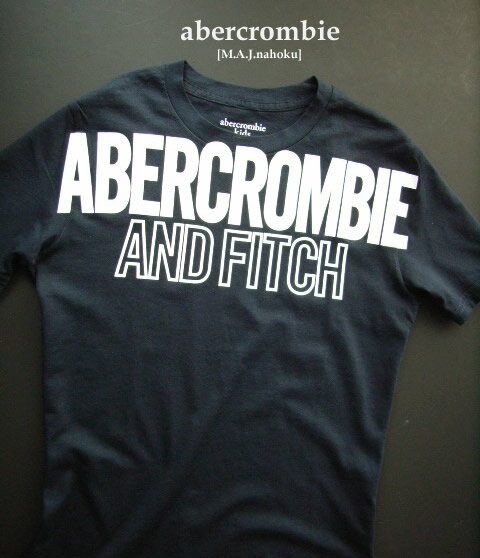 2230-1新品★アバクロンビー abercrombie★ロゴTシャツ2804★紺★BOYS