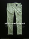 4402新品★アバクロンビー＆フィッチ Abercrombie&Fitch★ロールアップパンツ★ライトベージュ★2★WOMENS